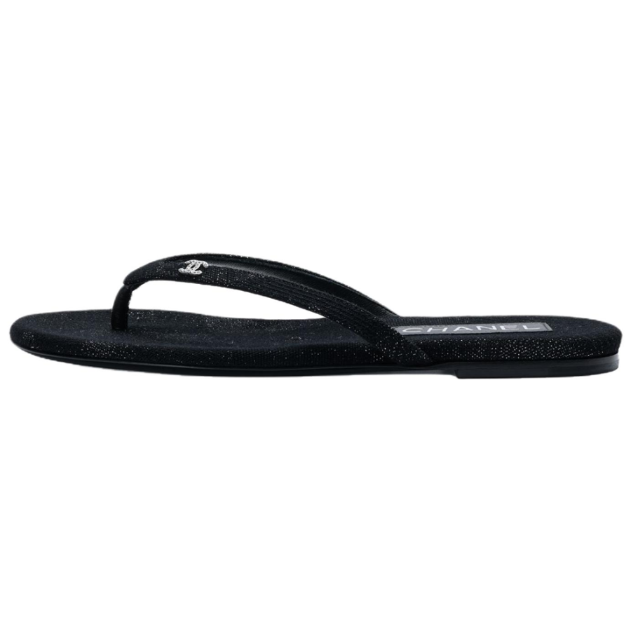 CHANEL CHANEL Flip Flops Women's Black