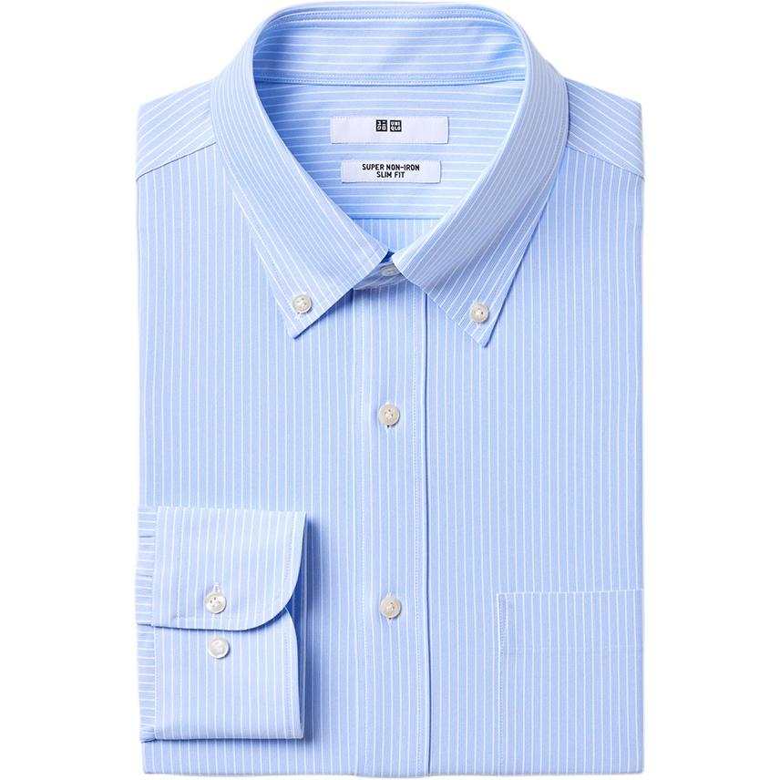 UNIQLO Shirts Men's Sky Blue Moderate