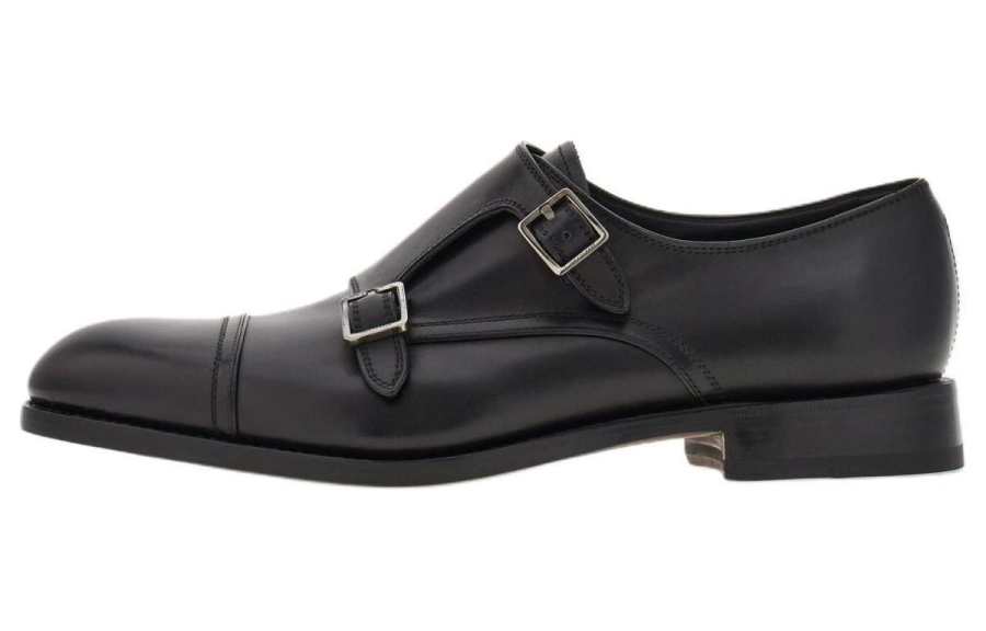 Ferragamo FERRAGAMO Double-monkstrap Leather Monk Shoes