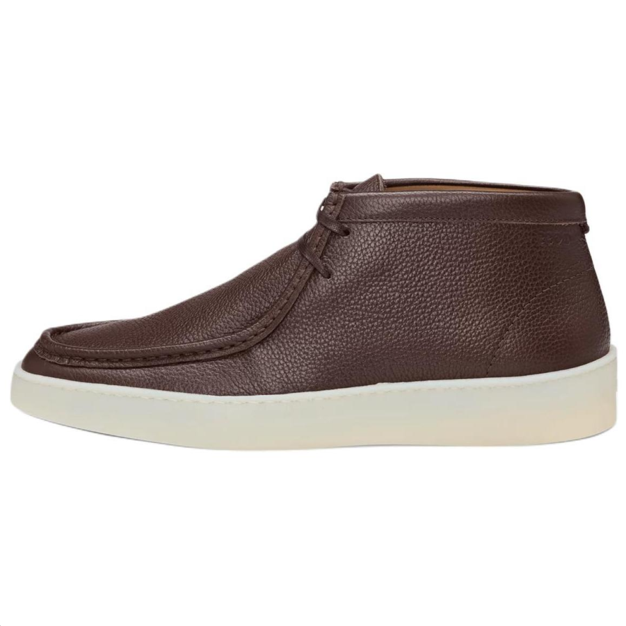 HUGO BOSS Leather Ankle Boots Men's Dark Brown