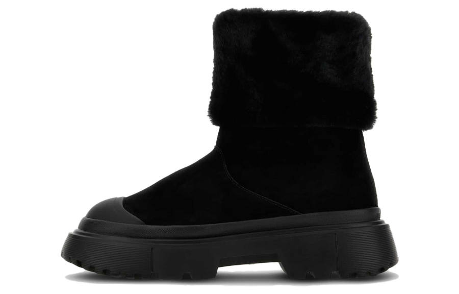 HOGAN Faux-Fur Detailed Boots Women's