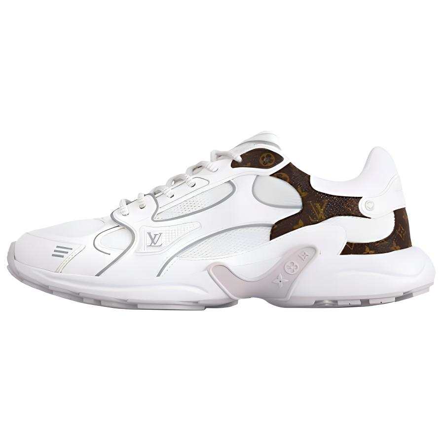 LOUIS VUITTON Olympia Leather Low top Casual Shoes Women's White