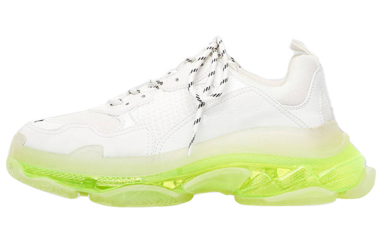 Balenciaga Triple S Sneaker 'Clear Sole White Fluo Yellow' Women's