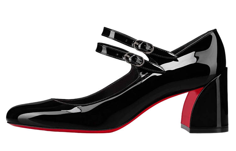 Christian Louboutin 80mm Miss Jane patent leather pumps