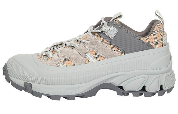 Burberry Arthur Low top Casual Shoes Men's Khaki Gray