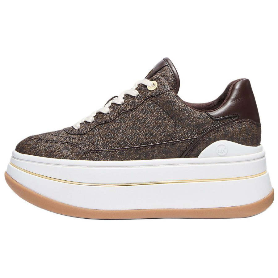 MICHAEL KORS Hayes Low top Casual Shoes Women's Dark Brown