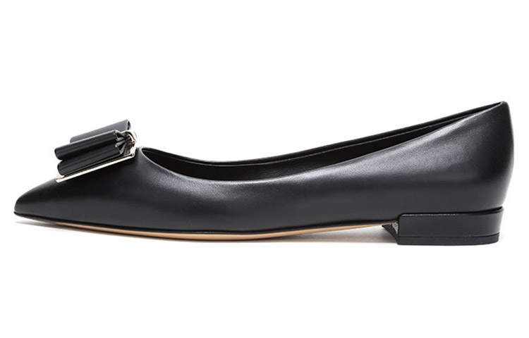 FERRAGAMO Flat Casual Shoes Women's Black