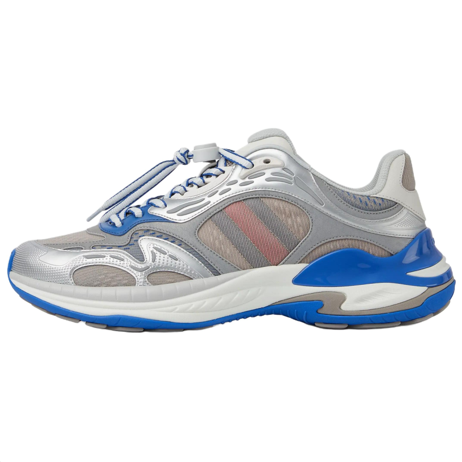 GUCCI 2.0 Low top Casual Shoes Men's Blue Gray