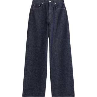 COS Jeans Women's Dark Blue Moderate Wide Leg Pants
