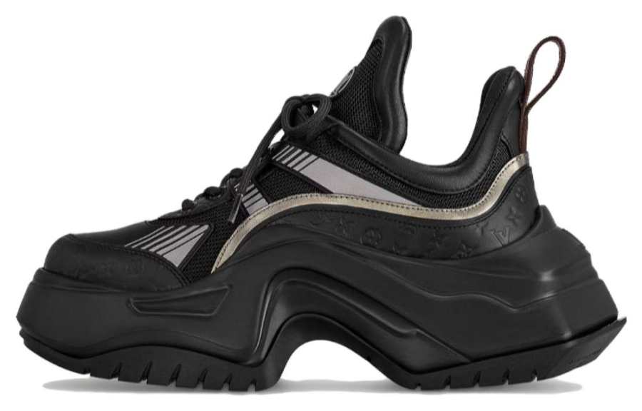 LOUIS VUITTON Low top Chunky Sneakers Women's Black