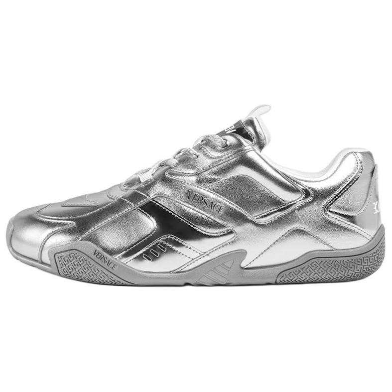 VERSACE VERSACE Galaxia Low top Casual Shoes Men's Silver