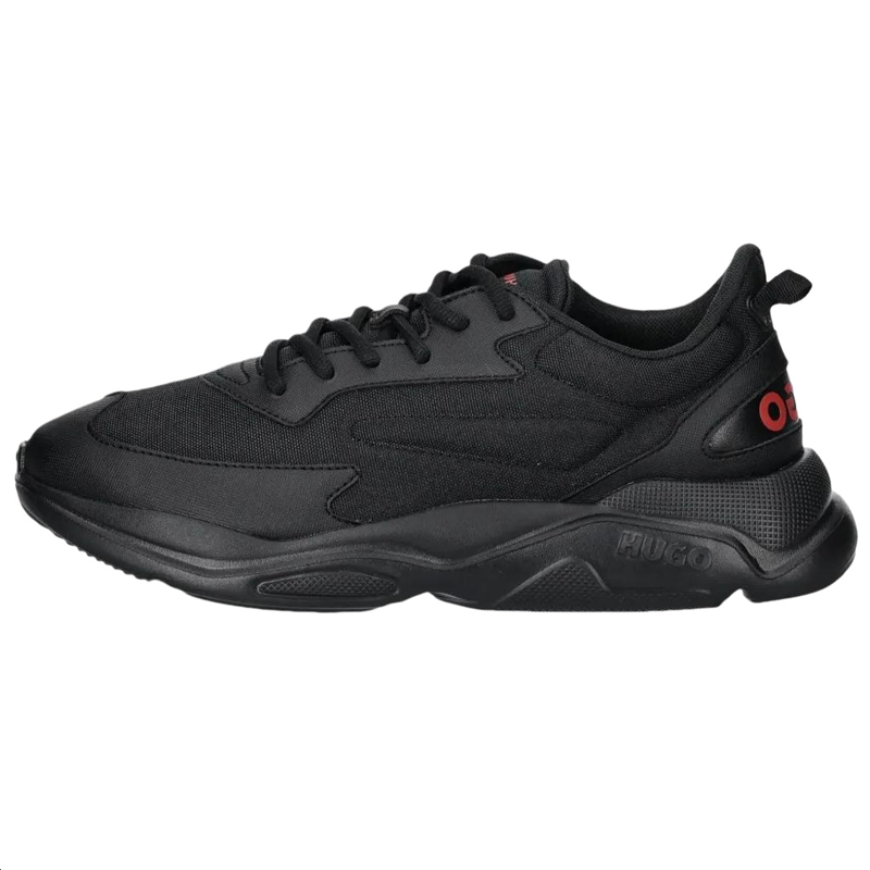 HUGO BOSS Logo Counter Low top Casual Shoes Men's Pure Black