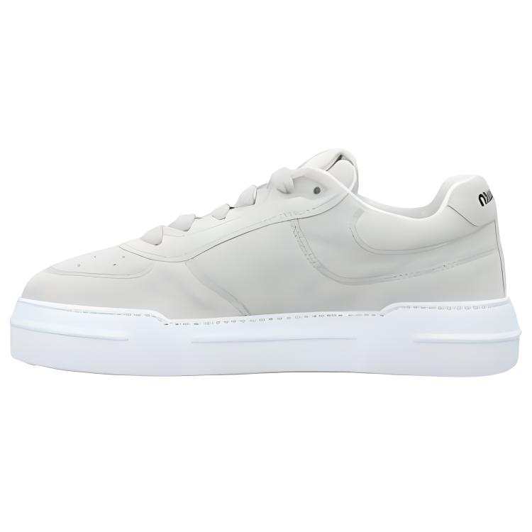 MIU MIU Suede Low top Skateboard Shoes Women's White