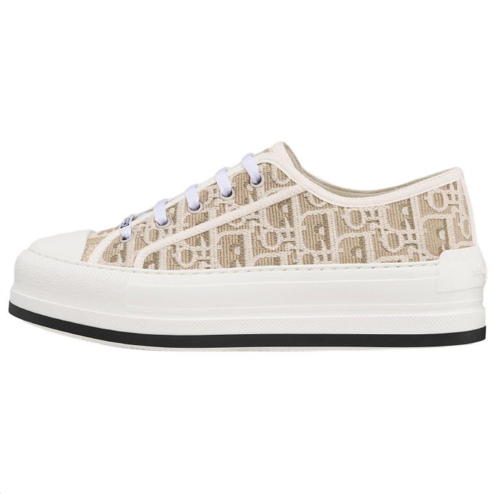 DIOR DIOR Walk'n'Dior Low top Skateboard Shoes Women's Beige