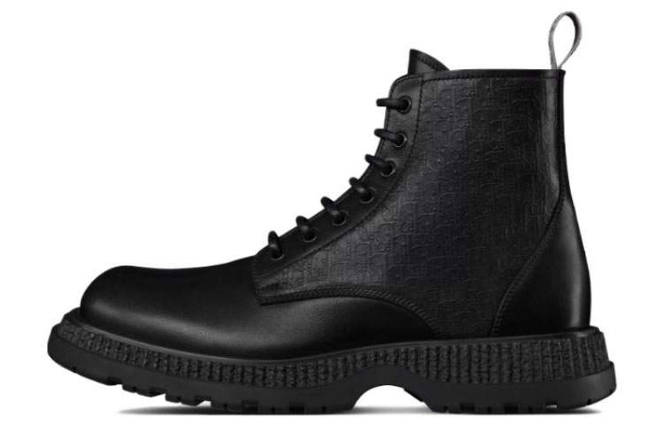 DIOR DIOR Buffalo Lace Up Ankle Boot 'DIOR Oblique Debossed - Black'