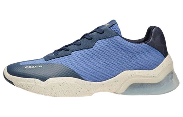 COACH CitySole Textile, Leather Low top Casual Shoes Men's Blue