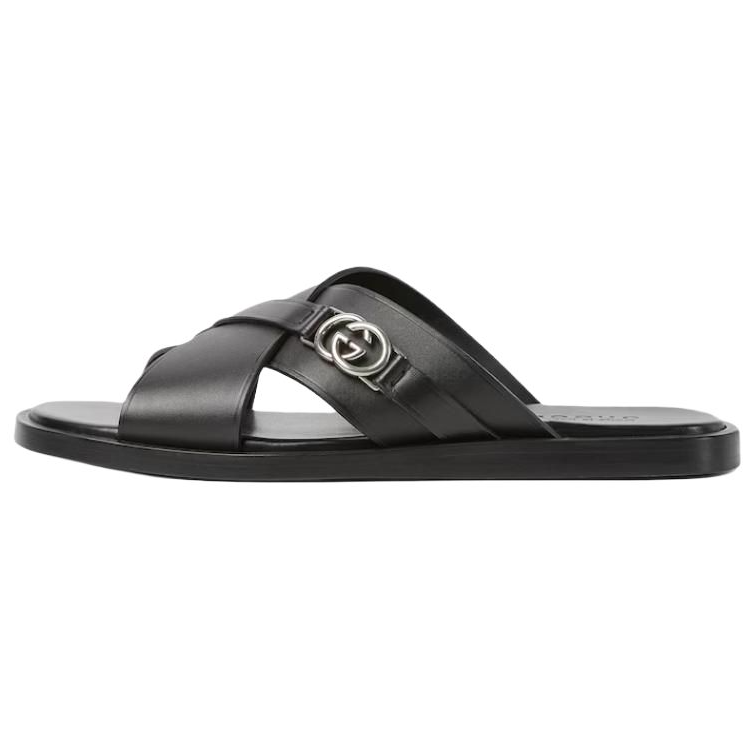 GUCCI GUCCI Slide Slippers Men's Black
