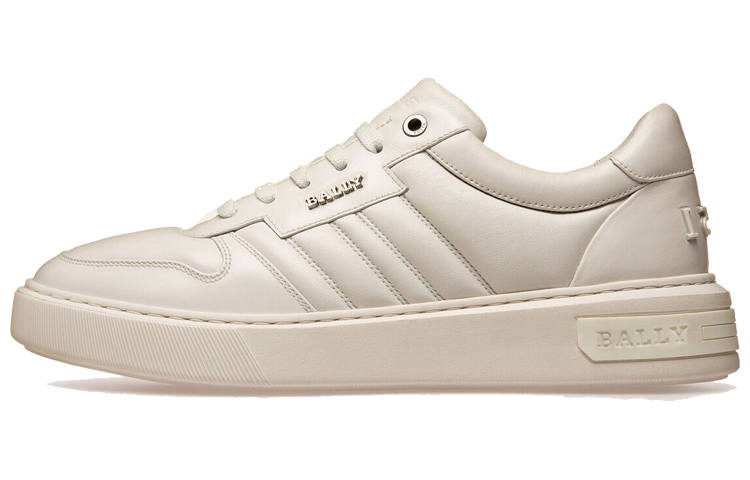 BALLY Low top Stylish Skateboarding Shoes Men's White