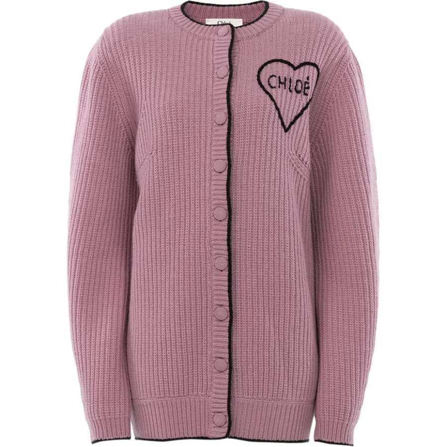 Chloé Chloé Generous Logo Knitted Cardigan