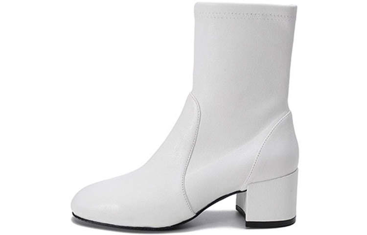 Stuart Weitzman Stuart Weitzman/SW Leather Ankle Boots 5CM Women's White