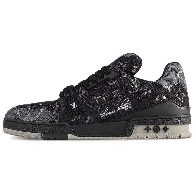 LOUIS VUITTON LOUIS VUITTON Lv Trainer Sneakers 'Black Grey Denim Monogram'
