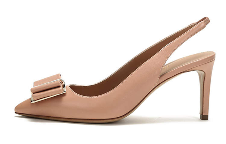 FERRAGAMO Slim Heel High Heels 7cm Women's Smoke Pink