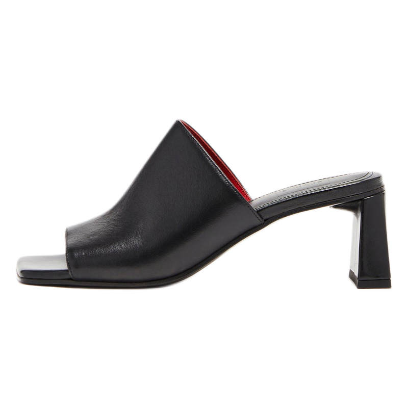 Plan C Slide Slippers 5cm Women's Black