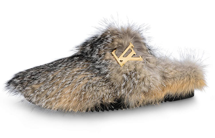 LOUIS VUITTON Easy Slip Resistant Slip Resistant Closed Toe Slippers Men's Gray