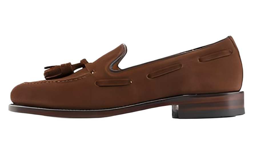 LOAKE Top Grain Cow Leather Casual Shoes Men's Light Brown