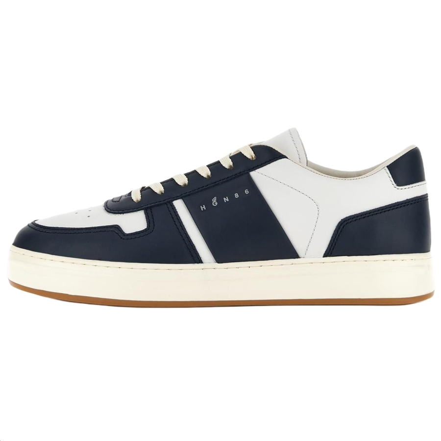 HOGAN H TV Leather Low top Skateboard Shoes Men's Blue