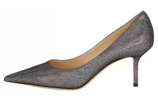 Jimmy Choo Elisa Glitter-embellished 45mm Pumps
