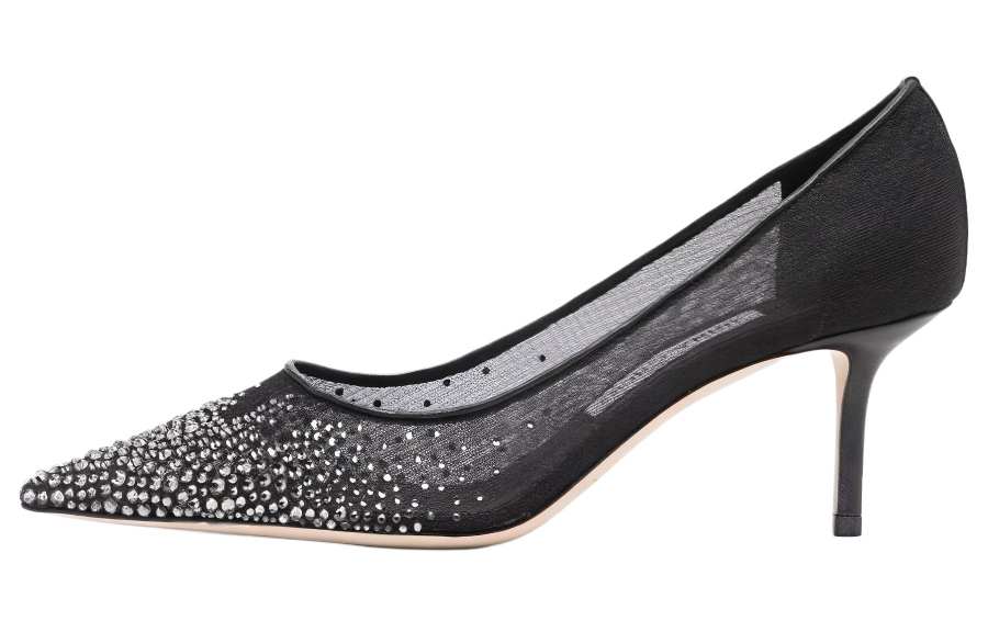 Jimmy Choo LOVE Slim Heel High Heels 6.5cm Women's Black