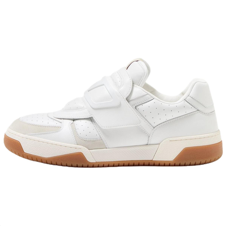 Valentino Valentino Perforated Strap Round Toe Sneakers