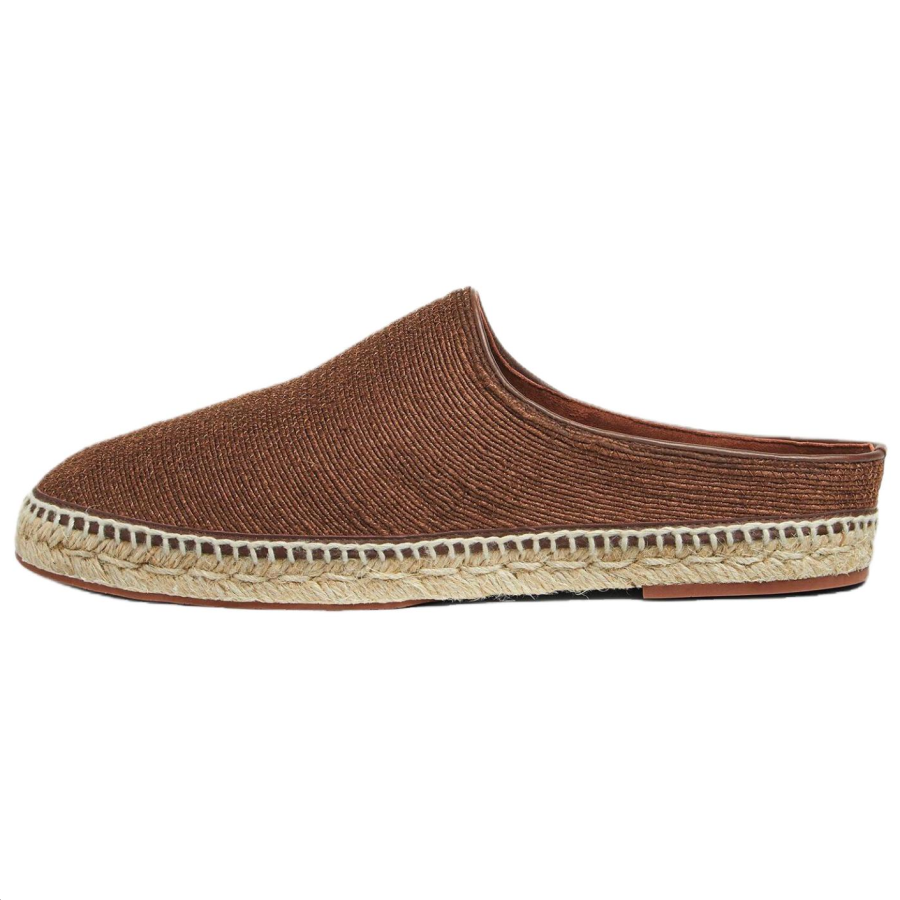 Loro Piana Closed Toe Slippers Men's Brown
