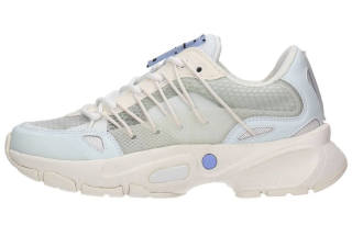 McQ Alexander McQueen Leather Low top Athletic Shoes Women's Beige Blue