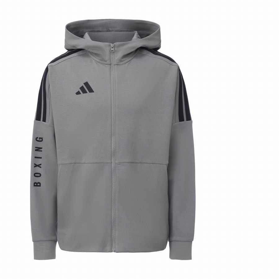 Adidas Adidas Hooded Puffer Jacket Unisex Dark Gray