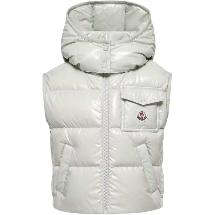 Moncler Down Vest 26ss Kamile Light Green Kids'