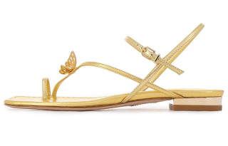 Sophia Webster Leather One Strap Sandals Women's Gold
