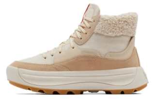 SOREL Leather Ankle Boots Women's Beige Orange