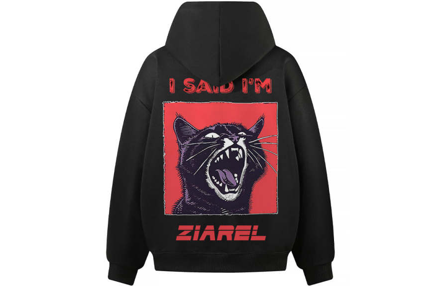 ZIAREL Sweatshirts Unisex Hooded Moderate Heavyweight
