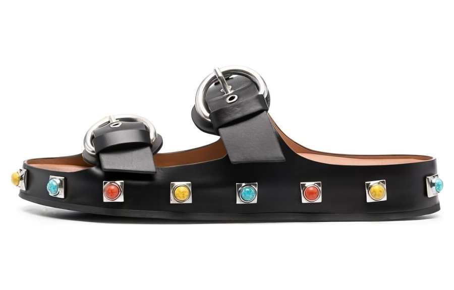 ETRO Flat Slide Slippers Women's Black