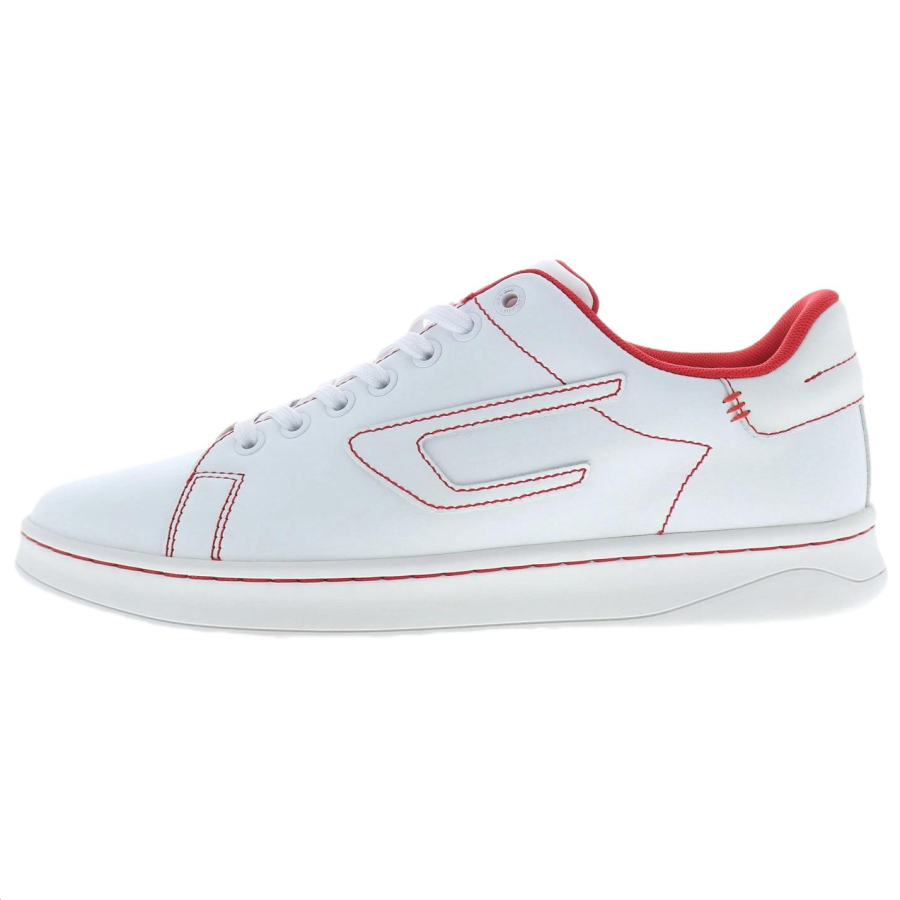 DIESEL S Athene Cow Leather Low top Skateboard Shoes Men's White