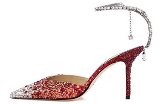Jimmy Choo Saeda High Heels Women's Red