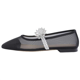 MACH & MACH Calfskin Casual Shoes Women's Black