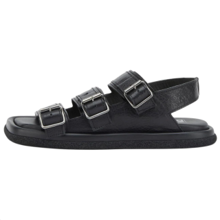 MOMA Leather One Strap Sandals Women's Black