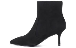 Stuart Weitzman/SW Pointed Toe Ankle Boots Women's Carbon Black