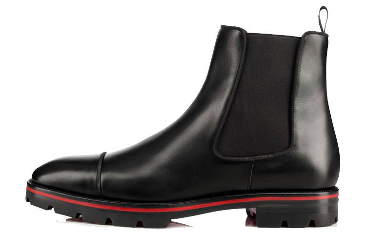 Christian Louboutin CL LUBOTING Short Mid-Calf Chelsea Boots Men's