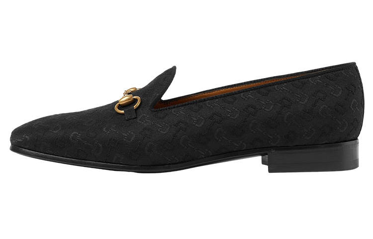 GUCCI Horsebit Men's Casual Shoes Men's Black