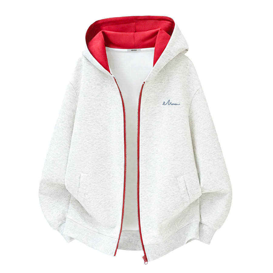MINISO Sweatshirts Unisex Hooded Moderate Cardigan