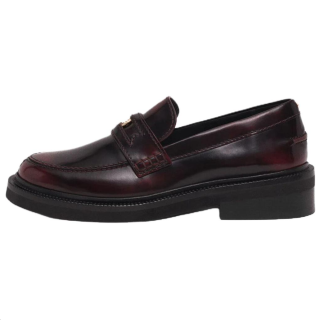 Maje Cow Leather Loafers 3.5cm Women's Red